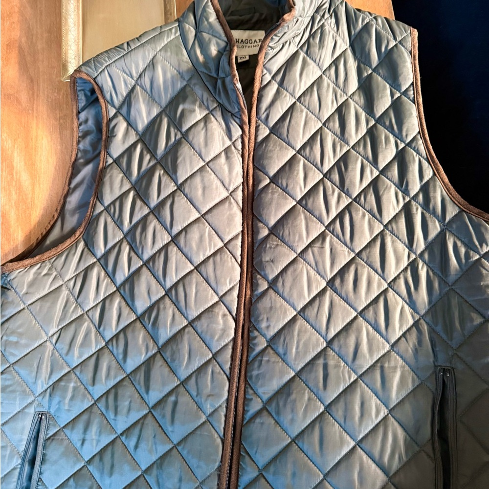 Haggar Green Men's Quilted Vest